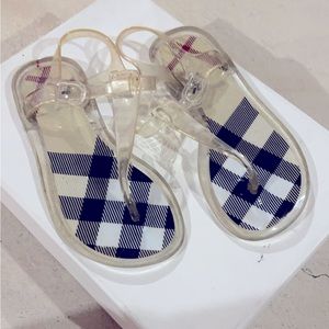 Burberry Girls Jelly Sandals – Icon Check